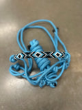 Beaded Rope Halter - Blue BRHB