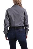 Cinch WOMEN'S CHARCOAL SOLID BUTTON-UP SHIRT