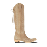 LEXINGTON KNEE HIGH CORSET - LATTE SUEDE