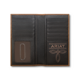 ARIAT SHIELD EMBOSSED BROWN RODEO - ACCESSORIES WALLET - A3565644