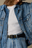 Akubra NO-BULL Belt - Black Brass