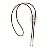 Montana Silversmiths BT5988 Bolo Tie, Men's, Santa Fe, Turquoise, Brass/Leather
