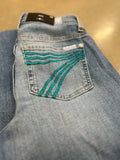 7 For All Mankind - Dojo 34in Leg - Aquamarine 7U300C49-AQM-23