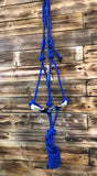 Beaded Rope Halter - Royal Blue