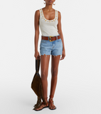 7FAMK June Shorts - Round Up with Raw Cut - 7UDD0066-3PI