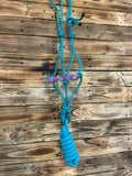 Beaded Rope Halter - Turq BRHT