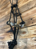 Beaded Rope Halter - Black BRHB001