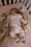 Sheep Soft Plush Baby Slippers House Shoes, 0-6 months
