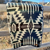 Andean Alpaca Wool Blanket - Forest: Queen