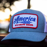 We Grow Beer Hat-Gray