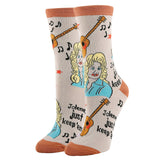 Just Keep 'em | Women's Western Jolene Novelty Crew Socks