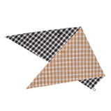 Carlee Double Sided Scarf - MUSTARD & WHITE CHECK/BLACK & WHITE CHECK SCF2654
