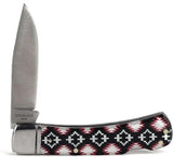 ARIAT Southwestern Shield Smooth Blade Folding Pocket Knife, Multicolor, 3” Blade (Large) - A710011297-L