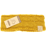 KIDS Solid Cable Knit CC Head Wrap HW20KIDS: Dark Grey
