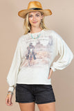AV1171-ADALYN WESTERN COWBOY GRAPHIC SWEATSHIRT