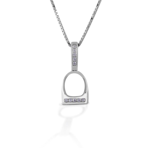 Kelly Herd Necklace English Stirrup Small - Sterling Silver