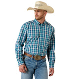 Ariat Men's Pro Series James Classic Fit Shirt - WHITE PLAID 10071086