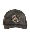 BLACK CAMO PATCH CAP