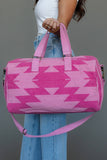 Pink & Lt. Pink Western Duffel