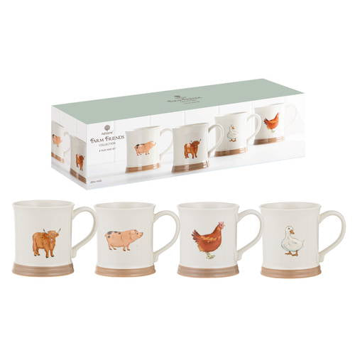 FARM FRIENDS 4PK ASSORTED MUG
