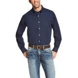 Ariat Men's Wrinkle Free Solid Shirt - Navy 10020330