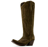 Ariat WOMEN'S CASANOVA X TOE WESTERN BOOT - SOFT OLIVE SUEDE 10074323