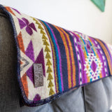 Andean Alpaca Wool Blanket - Amethyst