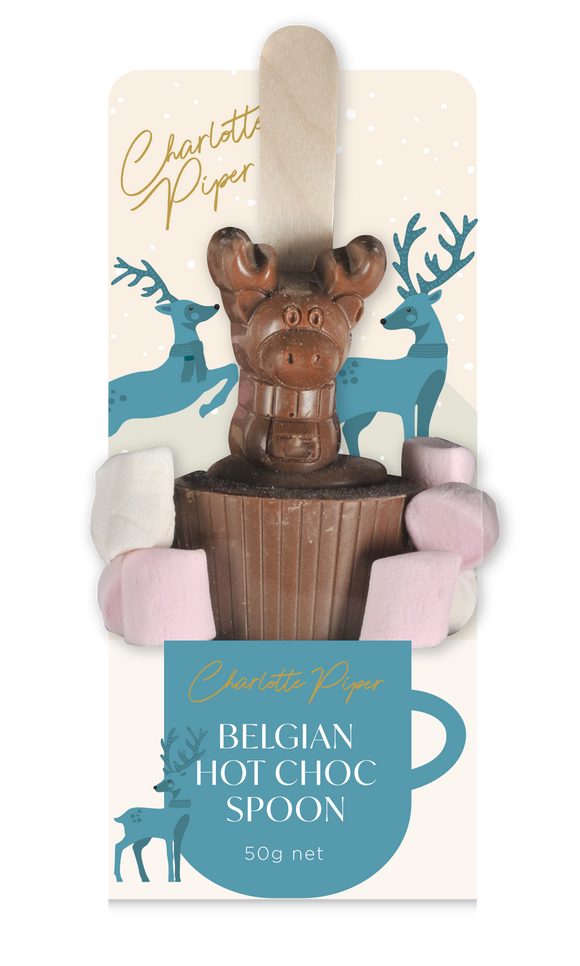 Hot Chocolate Reindeer Spoon Milk(12)