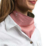 Carlee Double Sided Scarf - EUCALYPTUS & WHITE MINI SPOTS/ROSEWATER & WHITE MINI SPOTS SCF2637