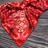 AVS839 WESTERN BANDABA PRINT SILK SCARF 36X36