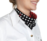 Women's Carlee Double Sided Scarf - Black Polka Dot/Red Polka Dot
SCF2558