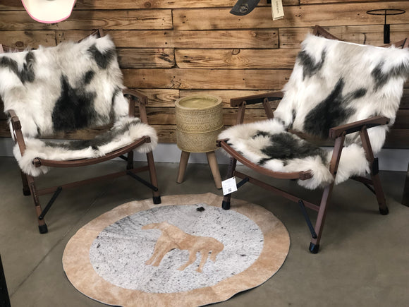  horse cowhide Rug