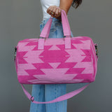Pink & Lt. Pink Western Duffel