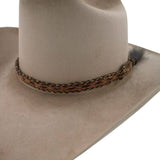 Genuine Horsehair 5 Strand Braided Hat Band with Single Tassel - Sundown