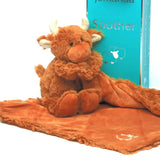 Jomanda Highland Cow Plush Baby Soft Toy Soother Comforter