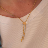 Annley Bolo Tie Necklace - Silver