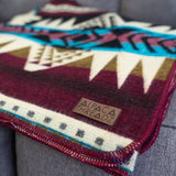 Andean Alpaca Wool Blanket - Southwest
