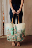 Ivory Cactus Landscape Tote
