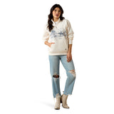 Ariat Women's Traveler 1/2 Zip Sweatshirt - Sea Salt 10071161