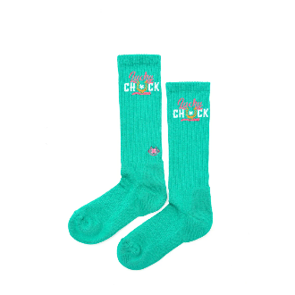 Lucky Chuck -  LOGO TEAL PERFORMANCE SOCKS
