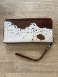 Double Zip Cowhide Wallet