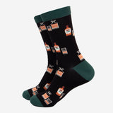 Men's Bamboo Socks - Black, Whisky
