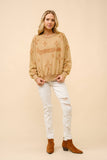 23244T - Distressed Vintage Washed Western Sweatshirt