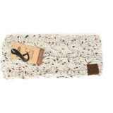 Fuzzy Lined Flecked CC Head Wrap HW33