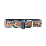 Running Free Beaded Heritage Dog Collar in Brown