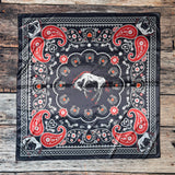AVS866 BANDANA HORSE PRINT SILK SCARF 36X36