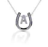 Kelly Herd Personalised Initial Horseshoe Necklace