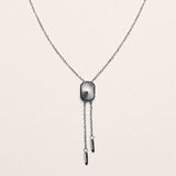 Hayden Bolo Tie Necklace - Silver