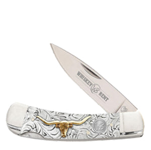 Whiskey Bent Trapper Pocket Knife Single Locking Blade - Toro KWB16-22