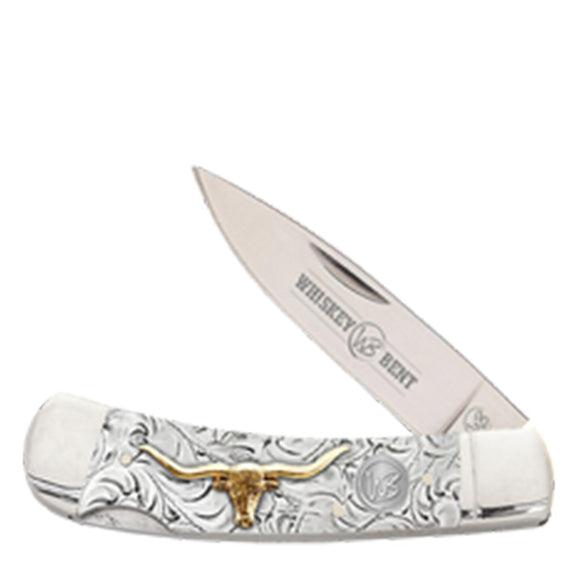 Whiskey Bent Trapper Pocket Knife Single Locking Blade - Toro KWB16-22